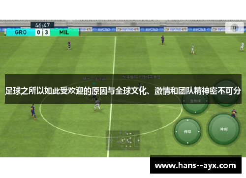 足球之所以如此受欢迎的原因与全球文化、激情和团队精神密不可分